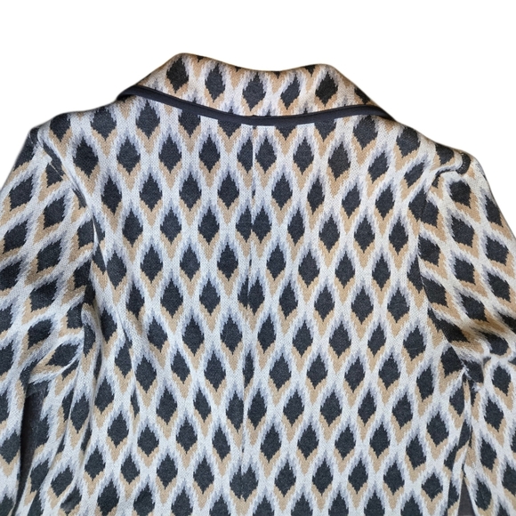 Pendleton Cotton Diamond Argyle Print Academia Blazer Jacket Pockets Size M - Picture 4 of 9